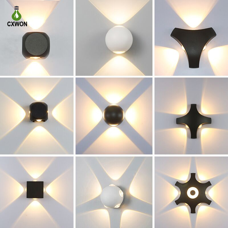 

Modern Sconce Light UP and DOWN Led Indoor Wall Lamp IP65 Garden Wall lights Outdoor Lighting Decoration for Balcony Hallway Front Door