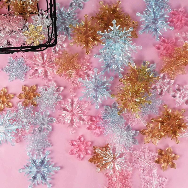 

10Pcs/Pack Creative Acrylic Crystal Snowflakes DIY Snowflake Bead Curtain Christmas Tree Hanging Ornaments Crafts1