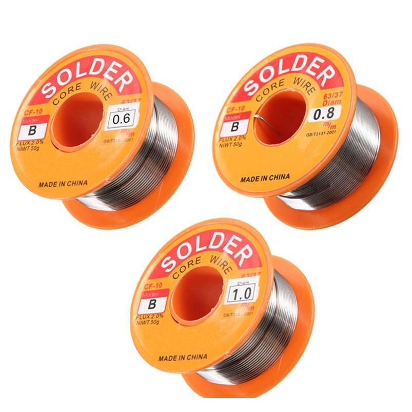 

0.5/0.6/0.8/1mm 63/37 Flux 2.0% 45ft Tin Lead Tin Wire Melt Rosin Core Solder So sqcxBb toys2010