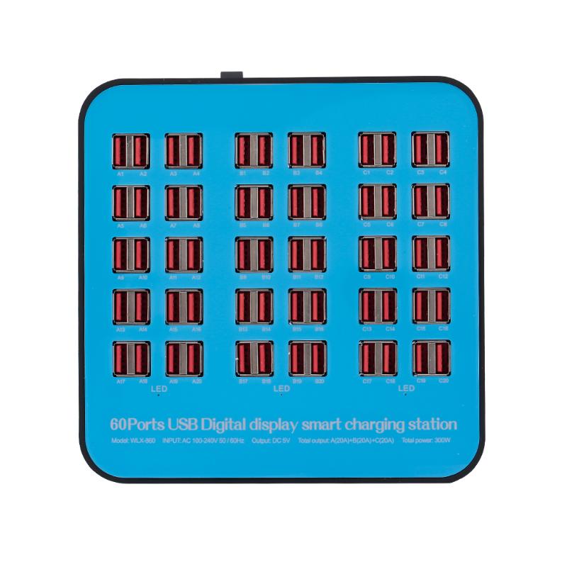 

60 Ports USB Charging Dock Smart Charging Station usb hub of Universal Compatibility Station for Family and Office Use