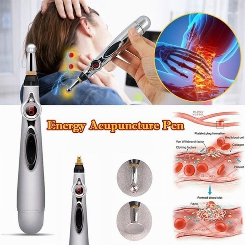 

Electronic Acupuncture Pen Electric Meridians Laser Therapy Heal Massage Pen Meridian Energy Relief Pain Tools Dropshipping1