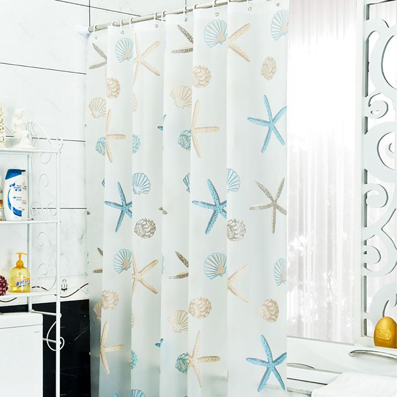 

New Bathroom Waterproof Mildew Proof Shower Curtain with 12pcs Curtain Hooks Rings 180cm*200cm