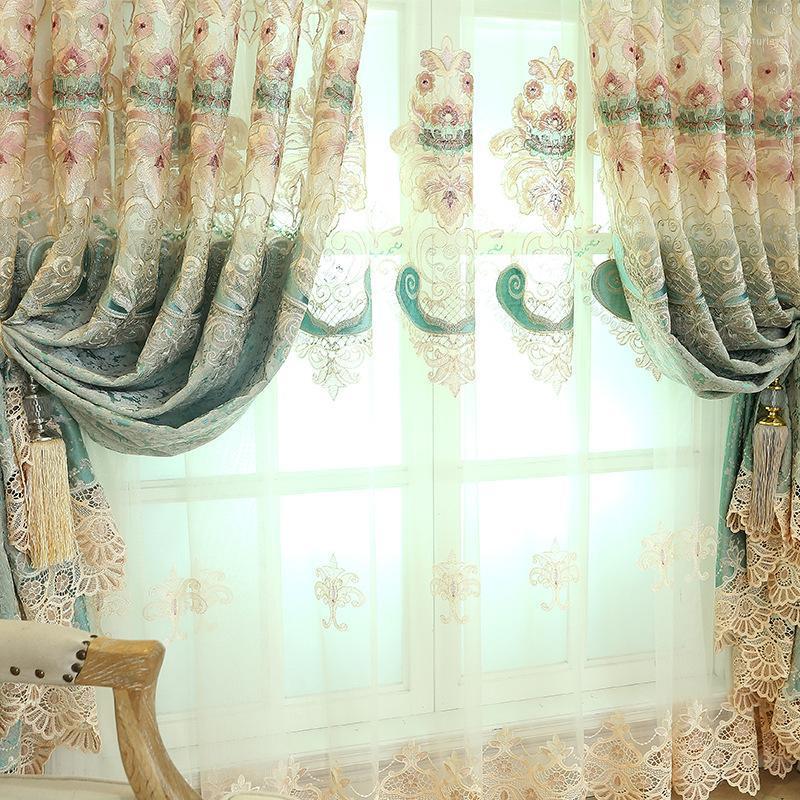 

Chinese Hollow Chenille Embroidery Curtains for Living Dining Room Bedroom.1, Tulle