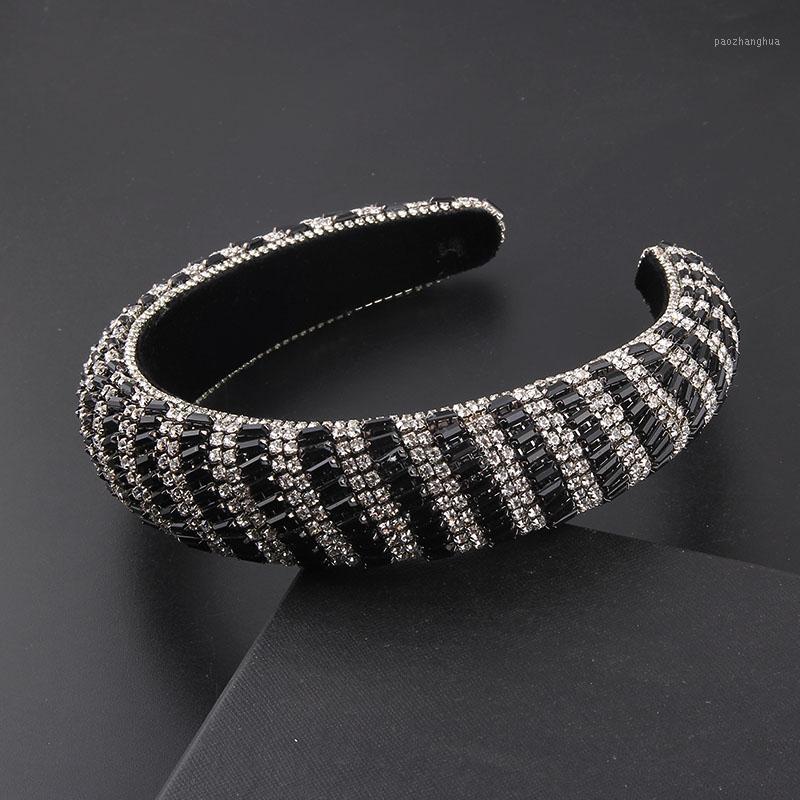 

Baroque Tiara Headband Luxury Full Diamante Crystal Padded Hairbands For Women Wedding Party Hair Accessories310 Clips & Barrettes, Golden;silver