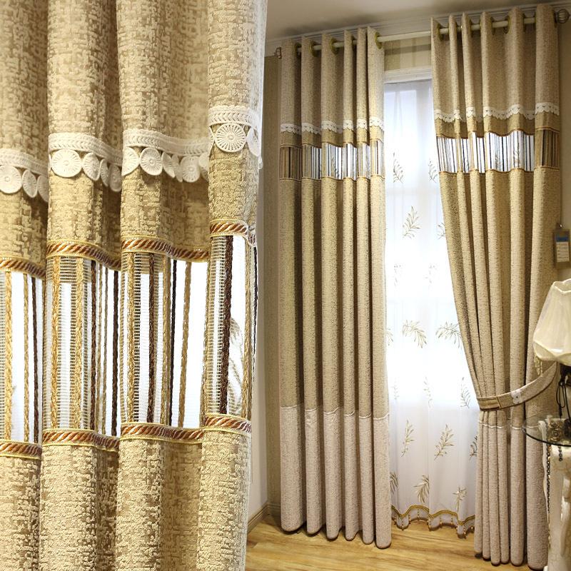 

Modern Stripe luxury Blackout curtain for Window Curtains for Living Room Elegant Drapes European Curtains bedroom, Tulle