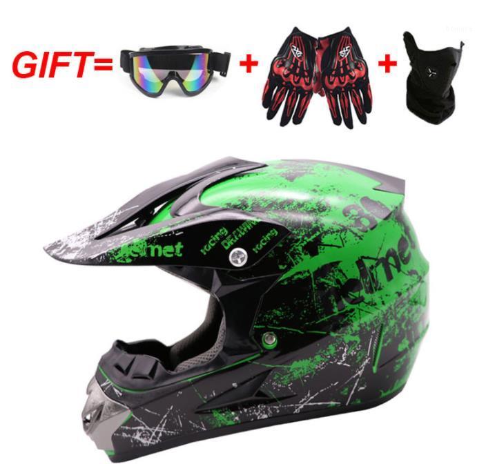 

ATV off-road helmet four seasons men and women off-road helmets full face helmets goggles mask gloves1, Multi-color