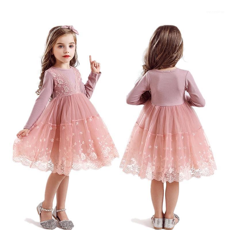 

Kids Dresses For Girls Long Sleeve Girl Dress Lace Princess Party Fluffy Cake Smash Dress Casual Kid 3 5 7 8 Years1, Girl dress a2