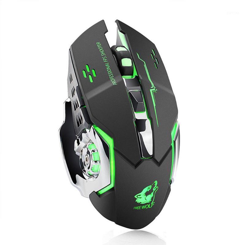 

X8 Super Quiet Wireless Gaming Mouse 2400DPI Rechargeable Computer Mouse Optical Gaming Gamer for PC Black1