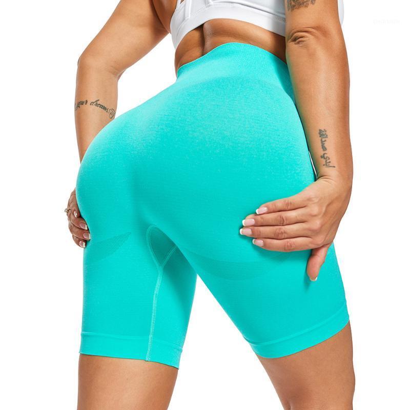 

High Waist Yoga Shorts Seamless Fitness Scrunch BuClothes Push Up Hip Gym Sports Shorts Women Gym Leggings Workout Sportswear1, Bean paste