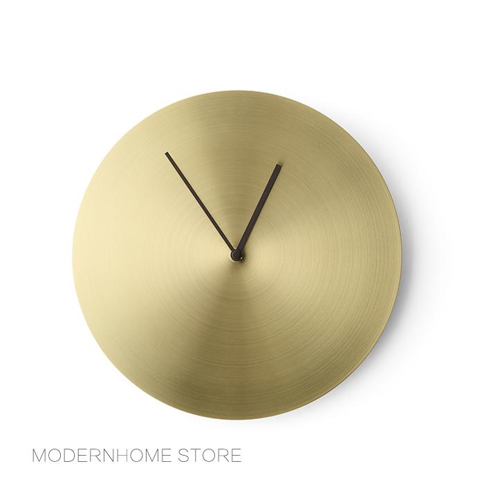 

Fashion Decoration Design Showroom Home Living Room Nordic Luxury Copper Gold Silver Color Loft Round Wall mounted Clock 1PC