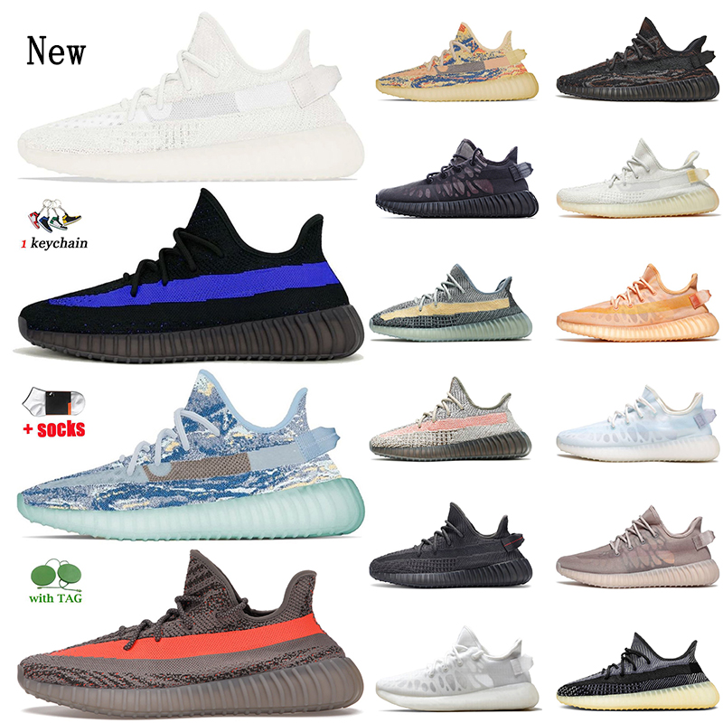 

2022 New Fashion With Socks Women Mens Running Shoes Pure Oat Dazzling Blue MX Rock Beluga Reflective Trainers Sports Static Mono Clay Ash Stone Sneakers Big Size US 13, C25 mono black 36-48