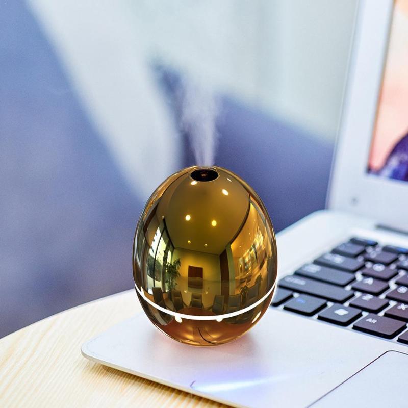 

Mirror Cover Ultrasonic Egg Humidifier USB Egg Shape Fresher Air Aroma Oil Home Diffuser For Car Office Purifier Essential T3M6