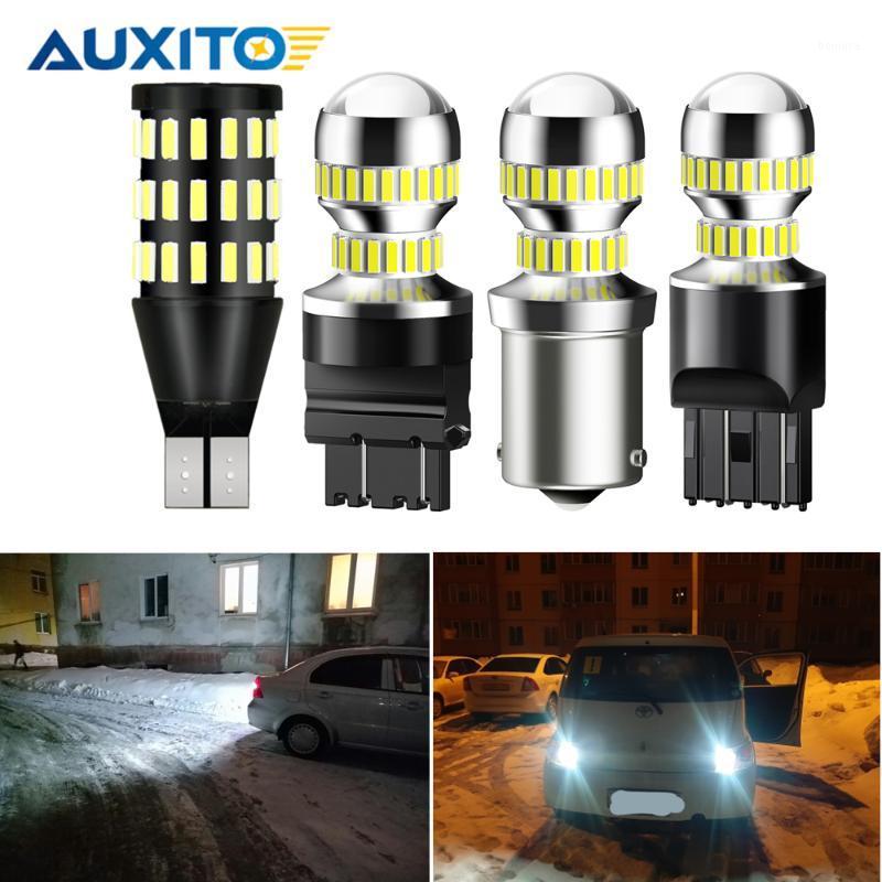 

AUXITO 2PCS 1156 P21W Led Auto Lamps T15 W16W 1157 BAY15D LED Backup Reverse Lights 3156 7440 T20 Backup Lamp 5.5W 6000K White1, As pic