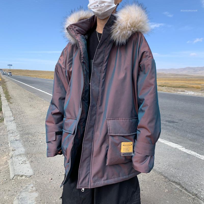 

winter 2020 youth Hong Kong style cotton-padded puffer jacket man winter jacket1, Green