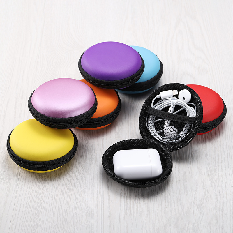 

Mini Zipper Scratch Proof EVA Earphone Storage Carry Bag SD Card Holder Light weight Dual layers