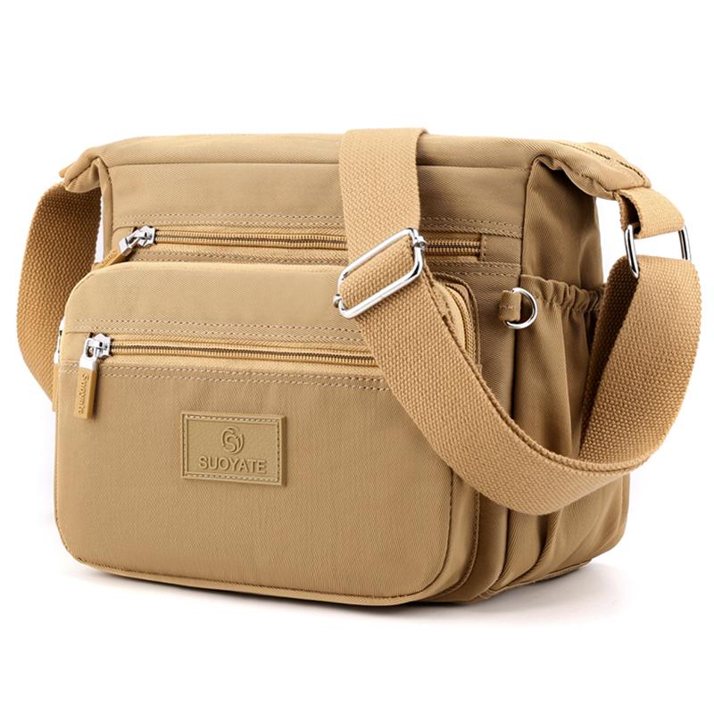 

Fashion Messenger Bag Women's 2021 Shoulder Bag Nylon Handbag Large Capacity Small Fashion Women's Phone Crossbody Purse, Black