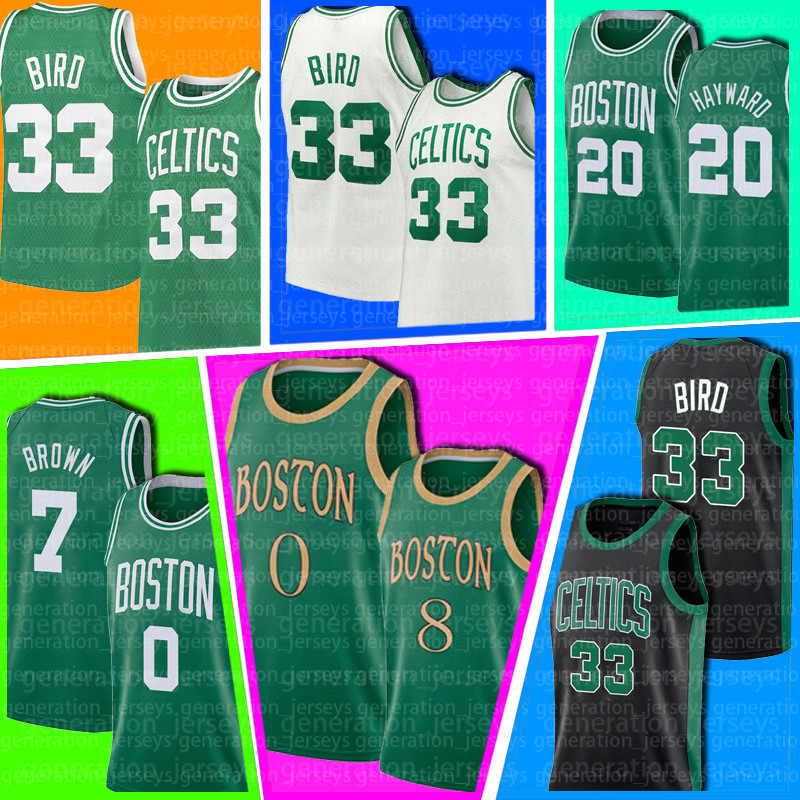 

Boston Celtics Jerseys Jayson Kemba Tatum Jersey Walker Larry Jaylen Bird Brown Marcus Gordon Smart Hayward Basketball Jersey, Black;red