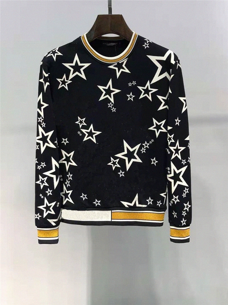 

Mens Designer Hoodie Sweater Star Pattern Print Fashion Style For Men Women Brand Hoodie Loose Sweatshirt Luxury Tops Hooded Q47l#, White