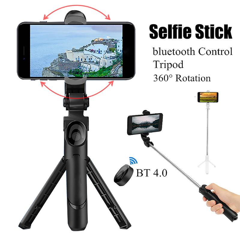 

All-in-1 Wireless Bluetooth Selfie Stick Extendable Handheld Monopod Mini Tripod with Remote Control for 3.5-6 inch Smartphone