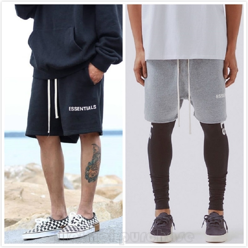 

2021 New High Quality Essentials Boxy Fog Women Casual Cotton Hiphop Knee Length Shorts Men 8m9r