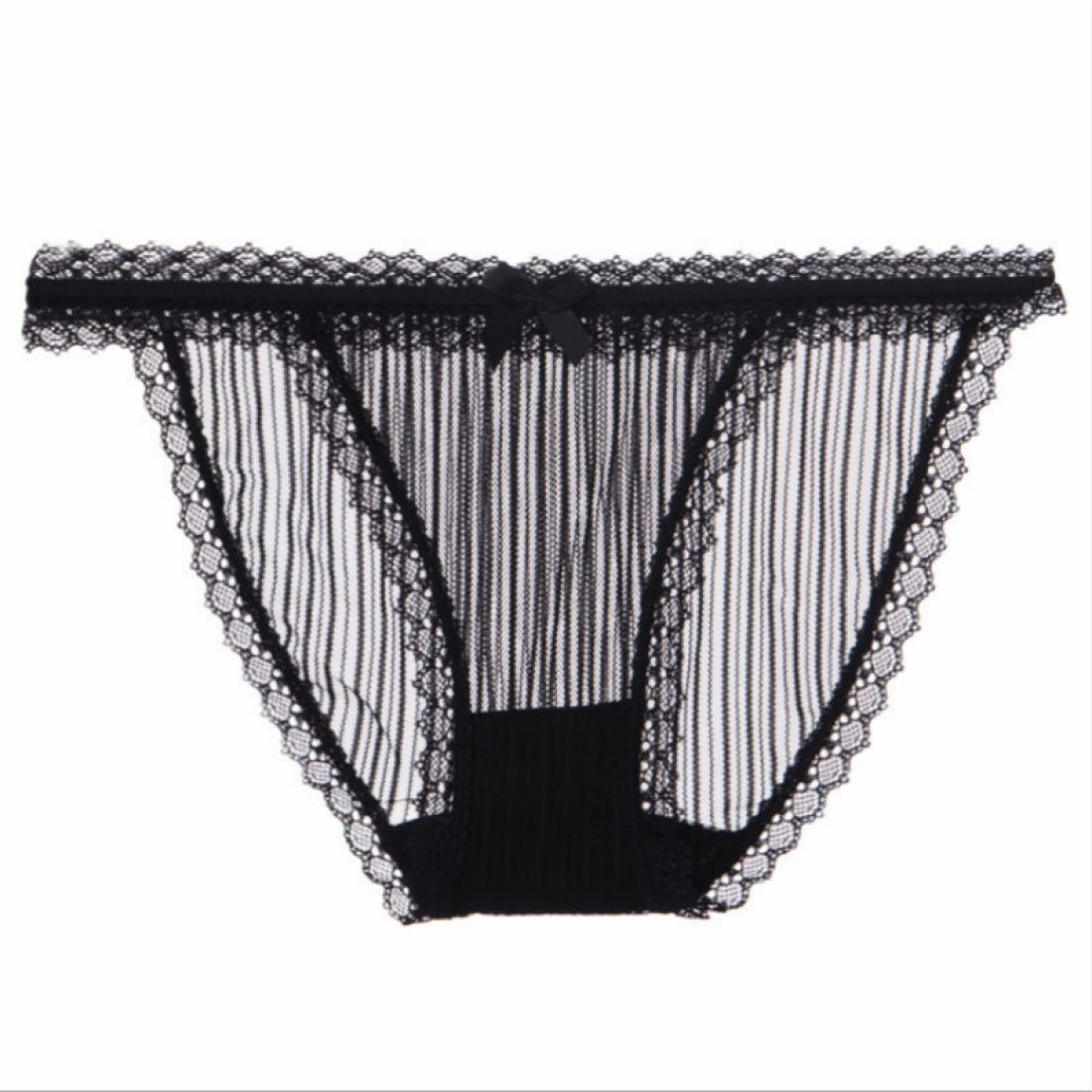 

3 PCS Breathable Low Waist Sexy Lace Panties SizeOne Size