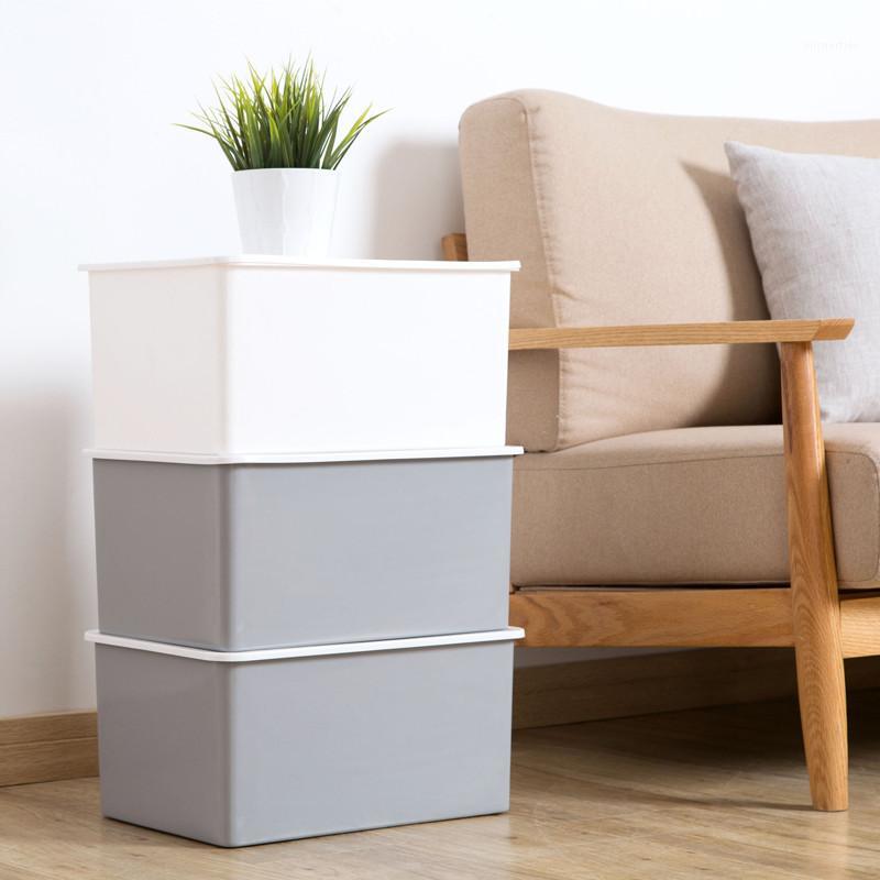 

Home Plastic Storage Box Cover Clothing Storage Box Large Toy Clothing Toy Home Kitchen Organizers1