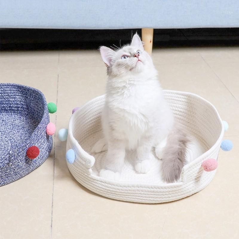 

Handmade Cotton Litter Cat Bed Mat Four Seasons Available Cat Pad Board Deep Sleep Bed Pet Products Supplies1