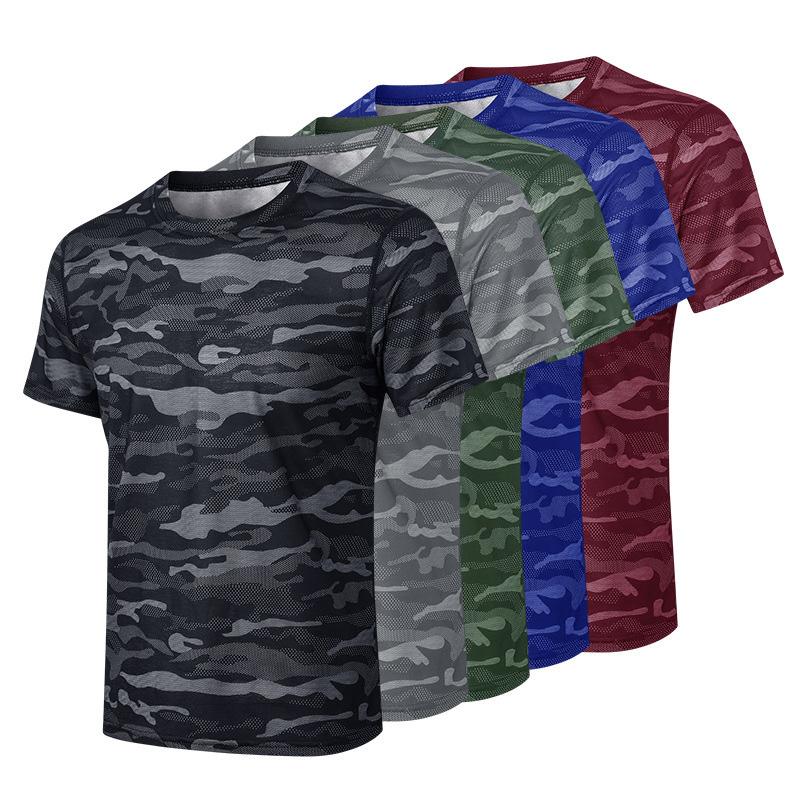 

Compression Sport Tight Shirts Rashguard Tee Jersey Camouflage Running t-Shirts Tops Soccer Athletic Fitness Gym Shirts Sportswe, Black