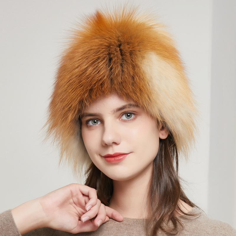 

HY-11 Popular Style Winter Women's Skullies & Beanies Fashion Thickened Earmuffs Fur Wind Snow Hat Fur Hat, Color 1