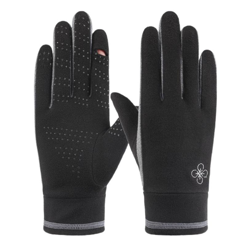 

Women Winter Warm Touch Screen Gloves with Fingertip Flip Cover Non-Slip Mittens XX9D