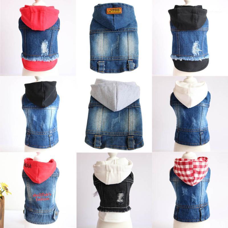 

New Product 2020 Pet Hoodie Jacket For Dog Jeans Spring Dog Clothes Fashion Denim T-shirt Puppy Vest Cowboy Cat Coat 10E1, 160r