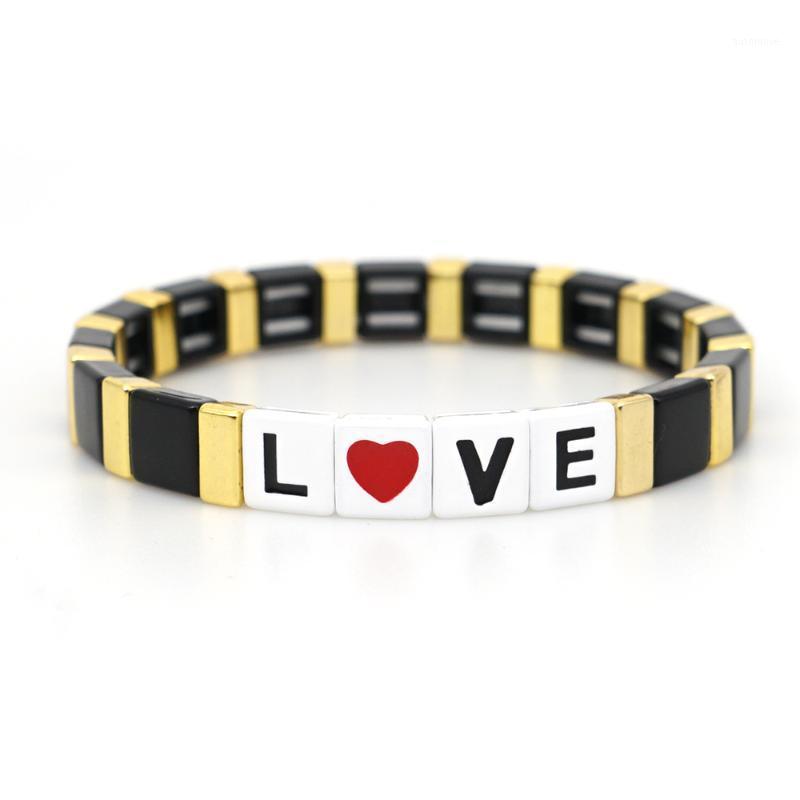 

Shinus Enamel Tile Bracelet Women Men Pulseras Mujer Moda 2020 Bracelets Accesorios Jewelry Handmade Summer bangtan1