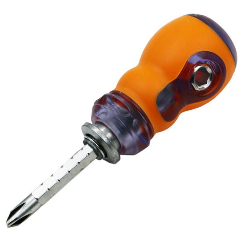 

Short Distance Screwdriver and Slotted Screw Driver Mini Dual Purpose Scalable Screwdrivers Material With Magnetic
