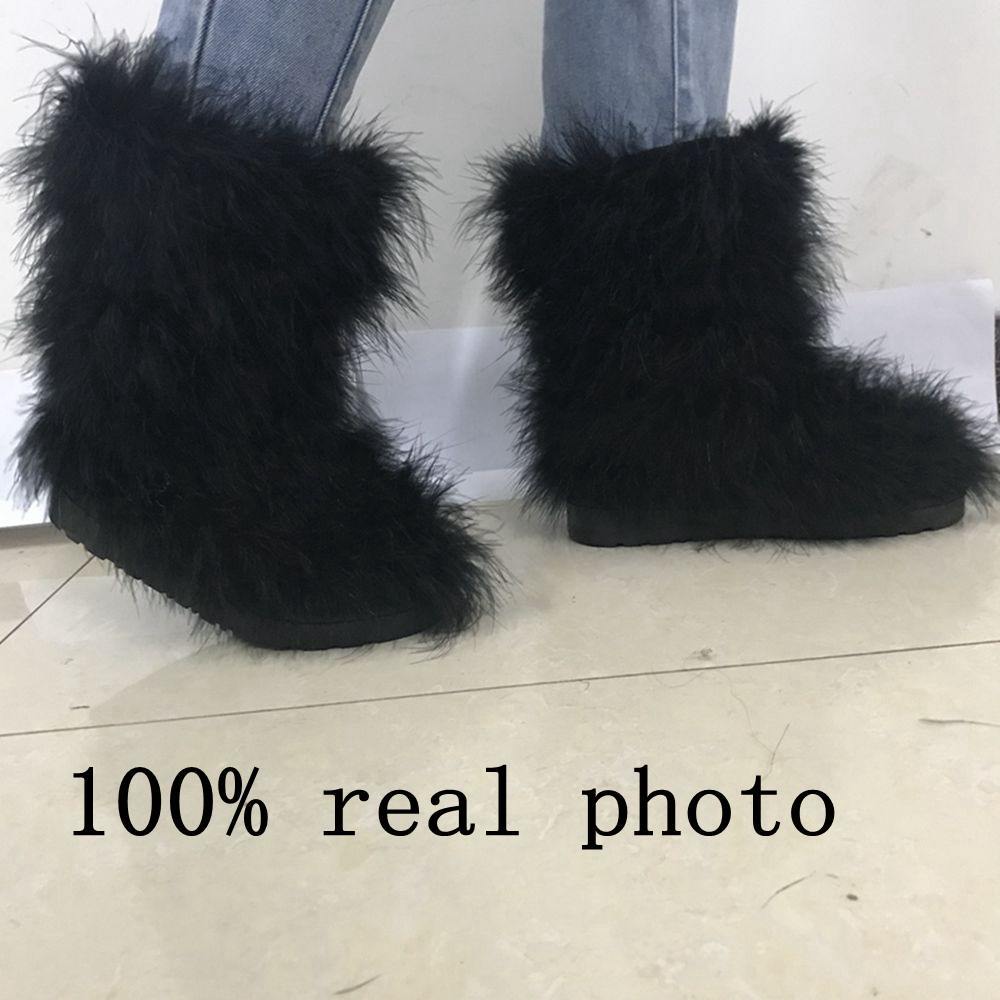 fluffy boots cheap