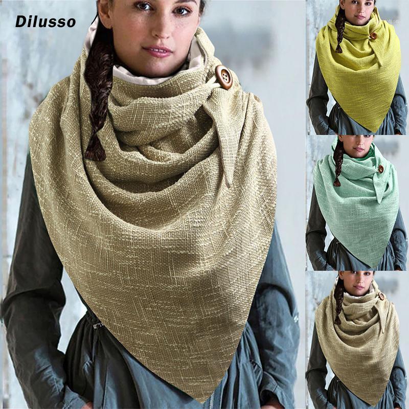 

2020 Scarf Women Casual Warm Scarves Shawls Multi-purpose Shawl Scarf Fashion Women Soild Star Printing Button Soft Wrap1