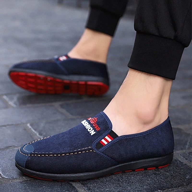 

Old Peking Cloth Shoes Men Loafers Spring Casual Shoes for Men High Quality Soft Moccasins Plus Velvet Men Flats Driving Shoes #lb3r