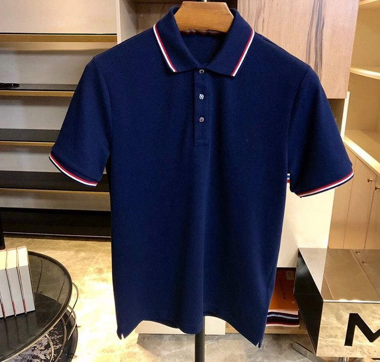 

designer mens polo shirts women t-shirts fashion clothing Embroidery letter Business short sleeve calssic t shirt Skateboard Casual tops tees, Gray