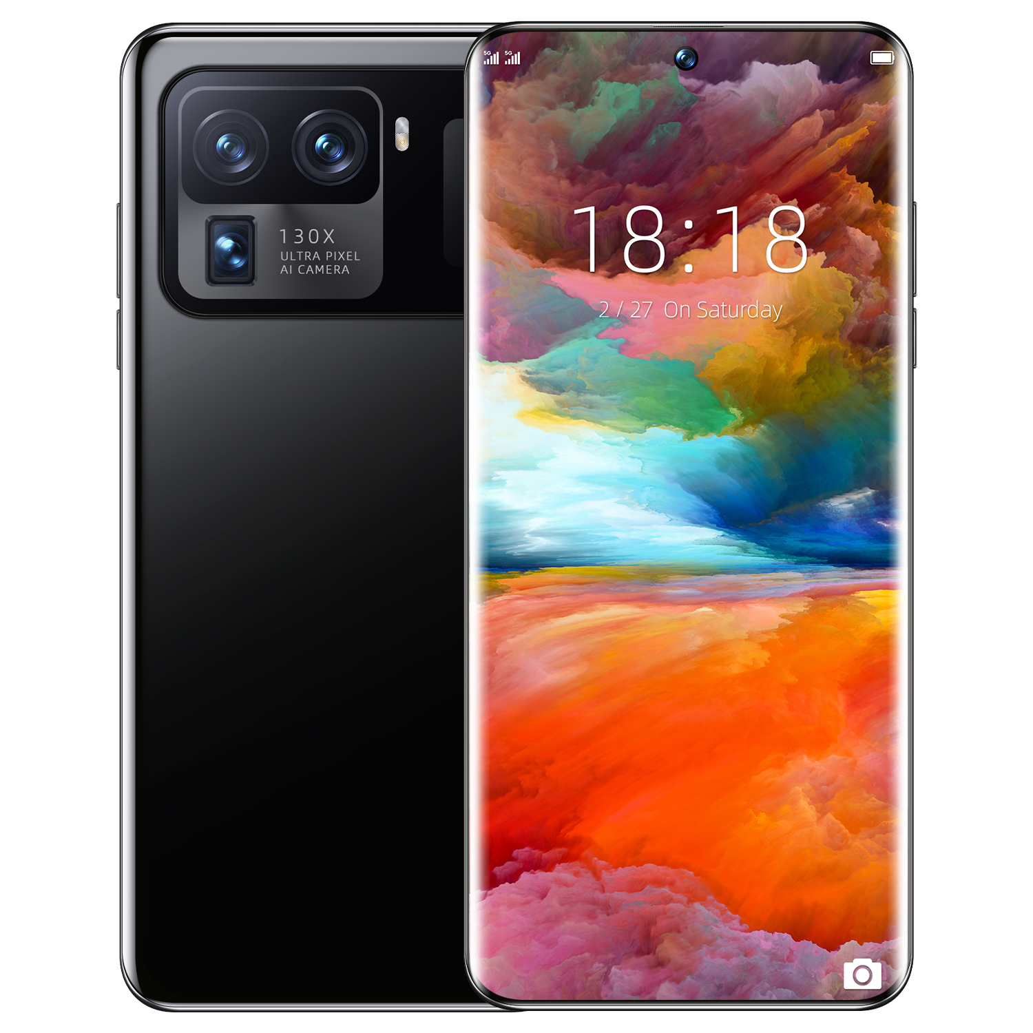 Unlocked 7.3 Inch Smart Phone Android 11.0 16GB + 512GB 6800mAh Big Battery Cell Deca Core CPU Mobilephone Dual SIM Cameras Celular Face ID 5G 4G-image-755956430