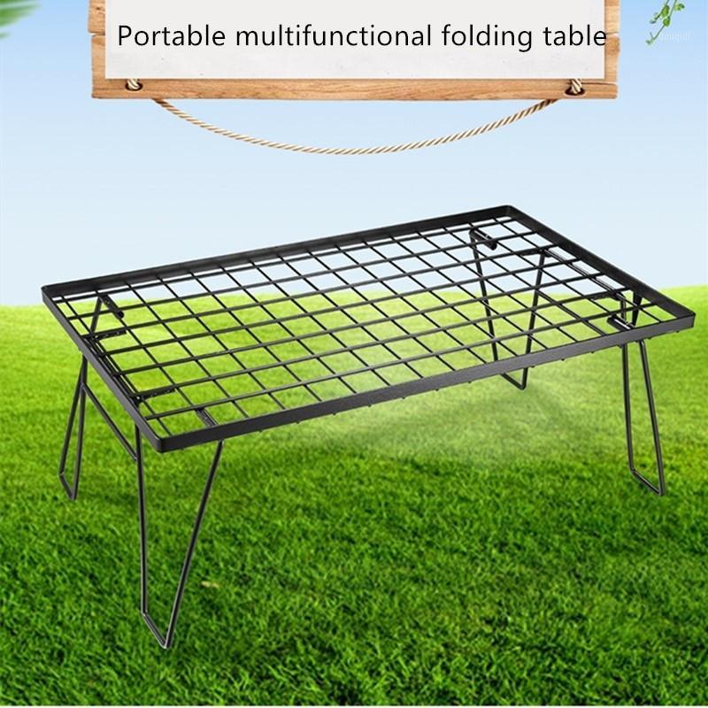 

Outdoor picnic table multifunctional camping barbecue grill portable table multi-purpose folding1