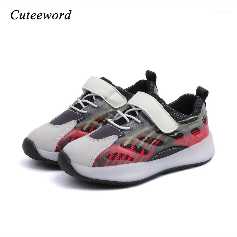 

Boys Running Shoes Girls Sneakers Children Sports Shoes 2020 Spring Autumn New Students Breathable Casual Luminous Sneaker1, Black