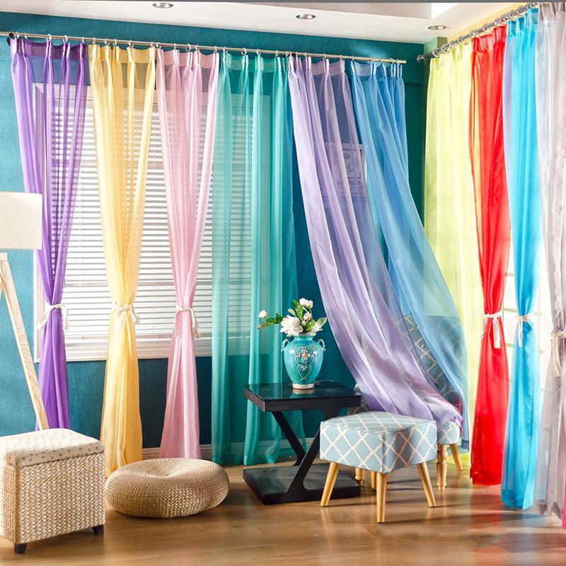 

Window Treatment Romantic Sheer All- Wedding Ceiling Tulle Drapes Soft Multi Color Voile Curtains For Living Room Bedroom1, 1pc tulle