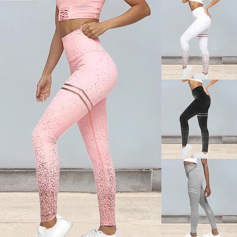 

Women Sport Fitness Legging Gym High Waist Femme Energy Fat Control Running Push Up Leggings New Workout Sports Stretchy Pants, White