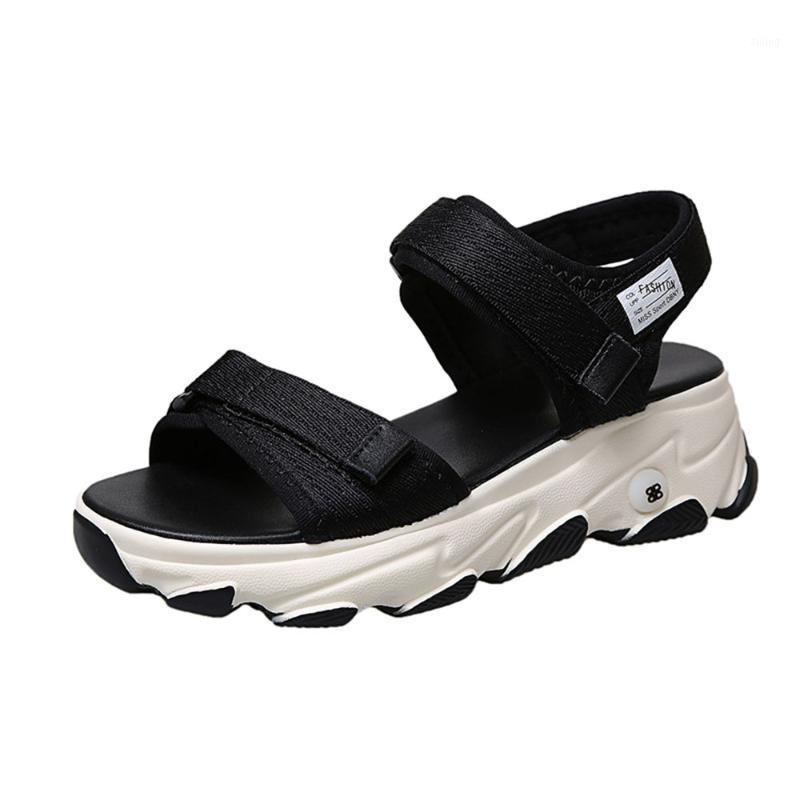 

Platform Open Toe Sandals Women 2020 Summer Fashion Colorful Outdoor Beach Shoes Thick Sole Casual Sandals Female1, Black