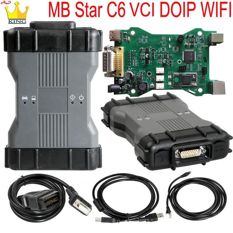 

2020 New MB Star C6 Diagnosis Tool support DOIP/CAN with software HDD/SSD VCI C6 WIFI diagnosis Multiplexer vci sd connect