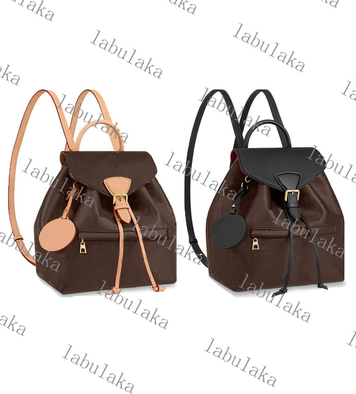 

M45515 MONTSOURIS PM elegant women genuine cowhide leather emobss canvas buckle backpack satchel purse shoulder bag, Not sell alone gift bag/no pay