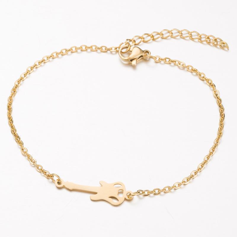 

bracelets stainless steel adjustable bracelet couple charms accessories women's gold ladies guitar bracelets charms for women1