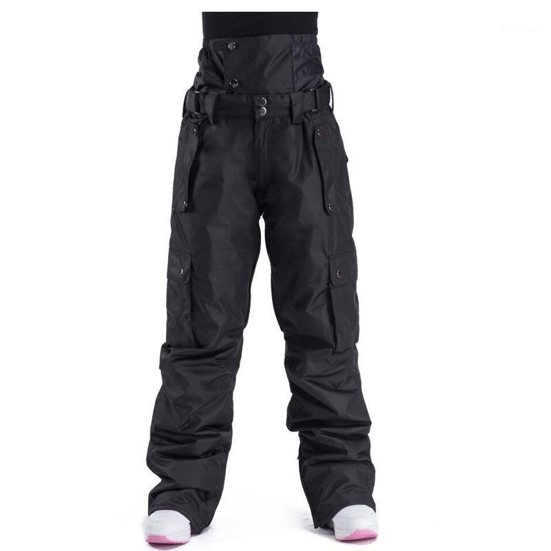 

Professional Ski Pants Snowboard Loose Pants Breathable Wear-Resistant Winter Trousers Winter For Men Women1, Black