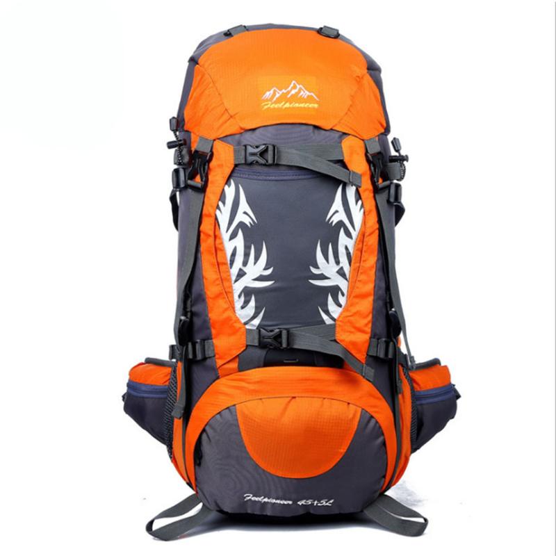 

Waterproof backpack for both men and women,50L waterproof backpack for hiking Backpack, mountain climbing, travel essential, Yellow color