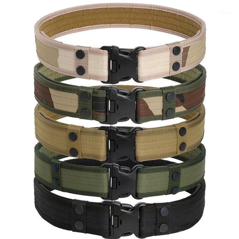 

Outdoor Army Tactical Belt Men's Black Special Forces Safety Waist Support Camo Belt Nylon Male Combat Waistband 140cm1