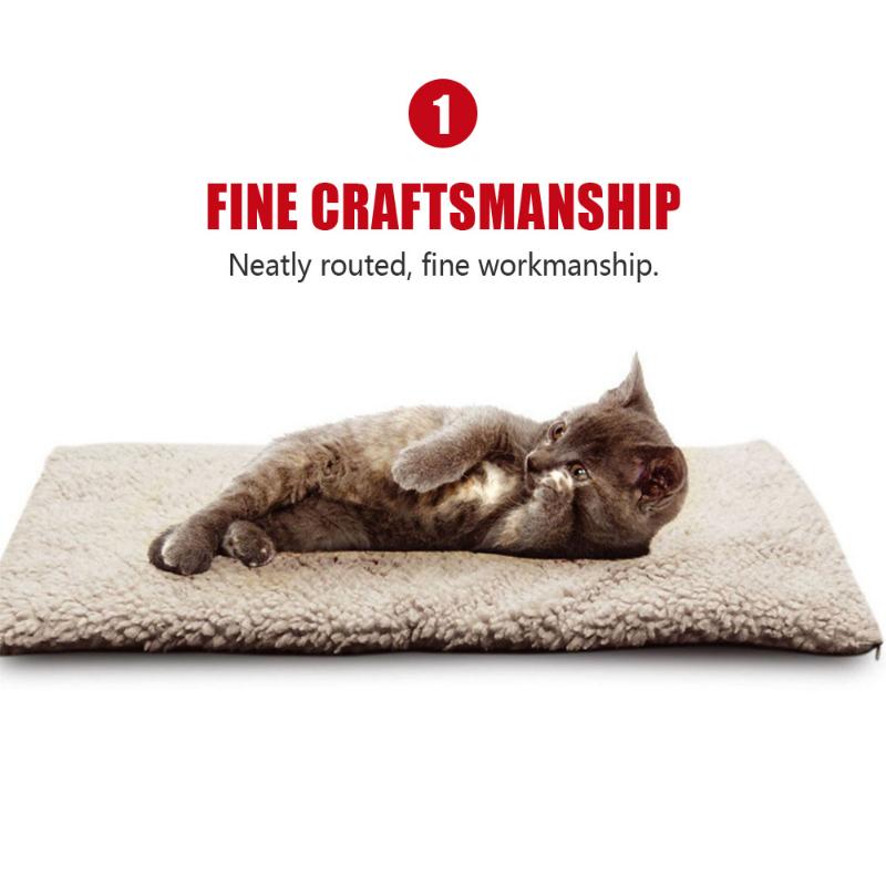 

Self Heating Pet Blanket Pad Bed Room Cat Self Heating Pad Pet Blanket Durable Soft Cats
